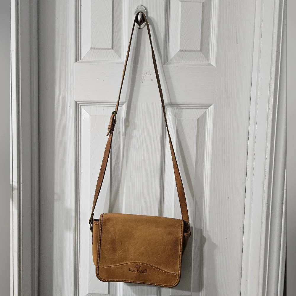 King Ranch Leather Crossbody Bag